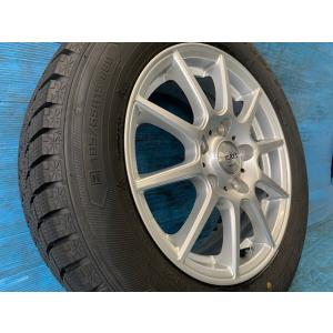 中古 15インチ スタッドレスタイヤ&amp;ホイール 4本セット マナレイ smart グッドイヤー アイ...