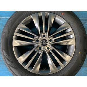 中古 18インチ タイヤ&amp;ホイール 4本セット トヨタ純正 アルファード40系 ヨコハマ アドバンV...