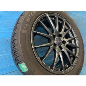 中古 18インチ スタッドレスタイヤ&amp;ホイール 4本セット ウェッズ VELVA SPORTS ミシ...