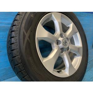 中古 17インチ スタッドレスタイヤ&amp;ホイール 4本セット トヨタ純正 ヴァンガード ダンロップ ウ...