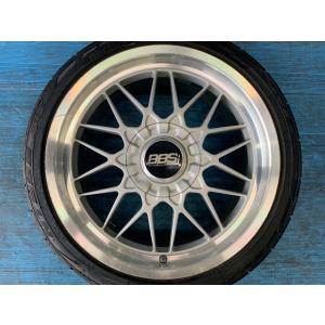 中古 18インチ タイヤ&amp;ホイール 4本セット BBS RGII RG114/115 ニットー NT...