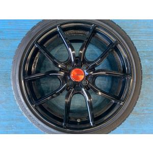 中古 17インチ タイヤ&amp;ホイール 4本セット レイズ グラムライツ57FXX ファイアストーン フ...