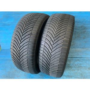 中古 19インチ オールシーズンタイヤ 2本 ミシュラン クロスクライメイトSUV 225/55R1...