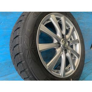 中古 15インチ スタッドレスタイヤ&amp;ホイール 4本セット BADX D.O.S グッドイヤー アイ...