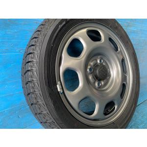 中古 15インチ スタッドレスタイヤ&amp;ホイール 4本セット スズキ純正 ハスラースチール  ヨコハマ...