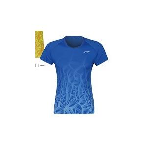 LI-NING AAYQ066-4 ブルー XLサイズ リーニン LADIES'中国ナショナルチームゲームシャツ