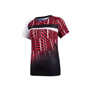 VICTOR T-11003 C ブラック ビクター ゲームシャツ LADIES 日本バドミントン協会検定合格品