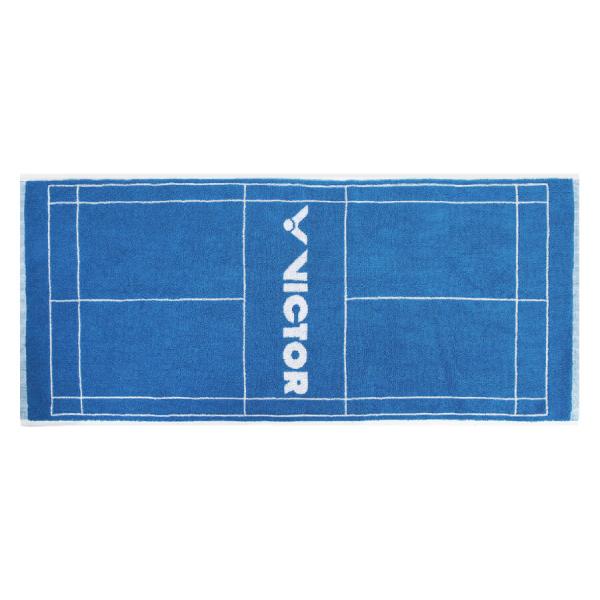 VICTOR TW188 F(ブルー) / ビクター スポーツタオル 綿100％ 100cm×40c...