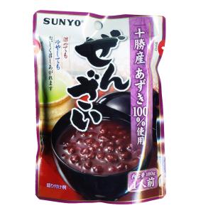 ぜんざい 160g レトルト×１袋 北海道十勝産あずき100%使用 サンヨー堂/2102/送料無料メール便