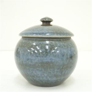 河井透造 呉須蓋物(共箱)の詳細画像2