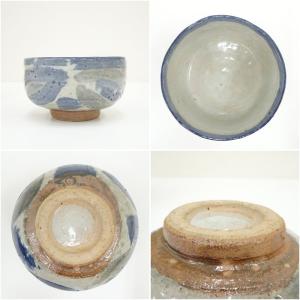 天省山窯 能道造 呉須絵茶碗(共箱)の詳細画像5