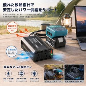 300W マキタ 18Vバッテリーインバーター...の詳細画像5