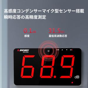 デジタル騒音計 騒音測定器 高精度 アラーム搭...の詳細画像2