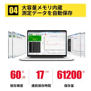 データ記録可能なデジタル騒音計 騒音データの出...の詳細画像5