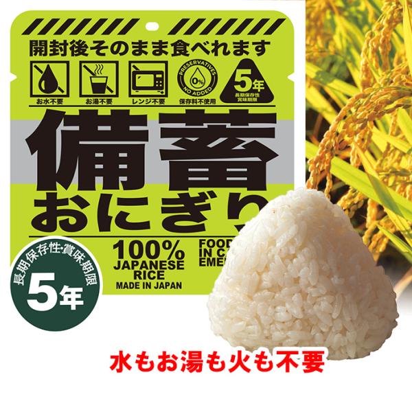 備蓄おにぎり しょうゆ味 100g×20個入り 正規品（北海道・沖縄・離島発送不可） 地震 防災 企...