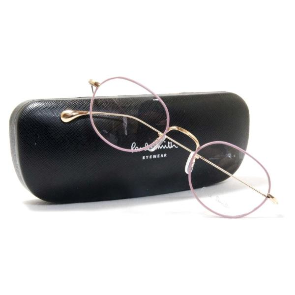 日本製 Smith ポールスミスメガネ PSE-1008GLVPチタンフレーム専用ケース付 未使用　...