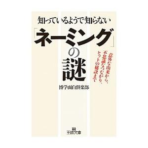 知っているようで知らない「ネーミングの謎」／博学面白倶楽部