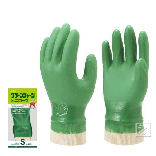 ショーワグローブ 作業用手袋 #600 グリーンジャージ （1双）