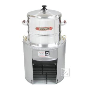 アカオアルミ /即納/ アカオ アルミ角蒸(大型) 33cm 二重角型蒸し器