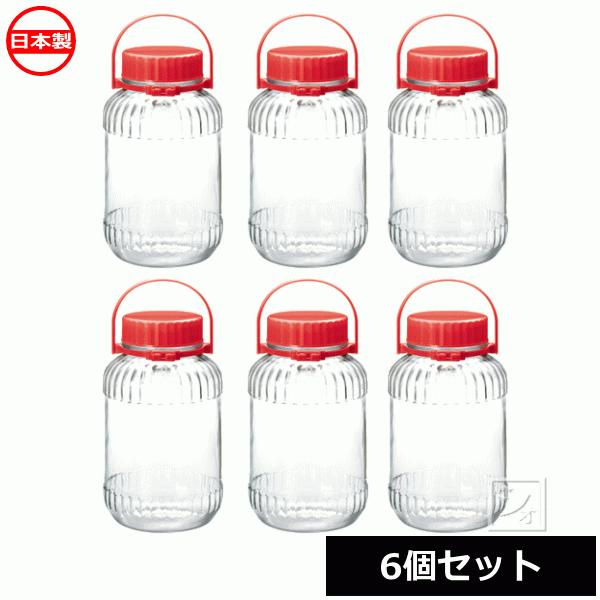 東洋佐々木ガラス 果実酒びん 5L 7号 6個セット I-71805-R-C-JAN
