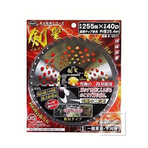 ハートフルジャパン 剣聖チップソー 二段刃 255mm （1枚入）｜netonya