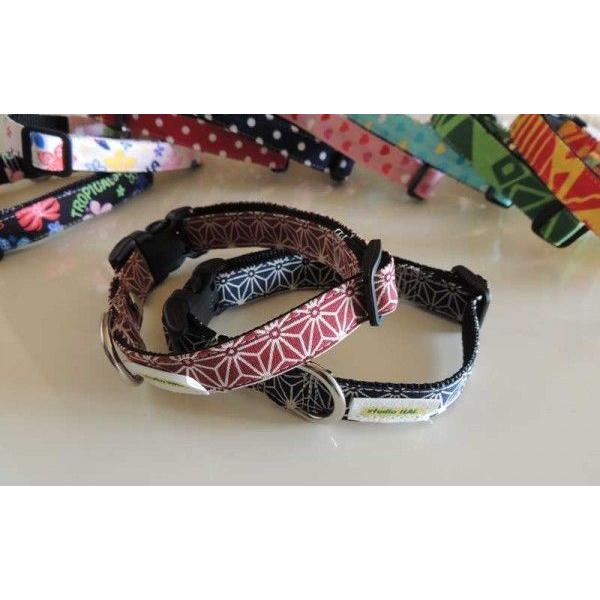 和柄麻の葉首輪