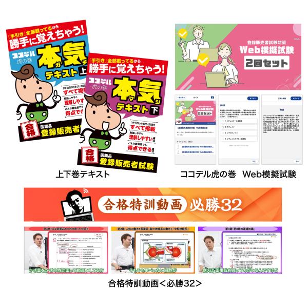 530本超の解説動画付き：Yahooココデル試験直前追込みパック（登録販売者試験2025年度受験向け...