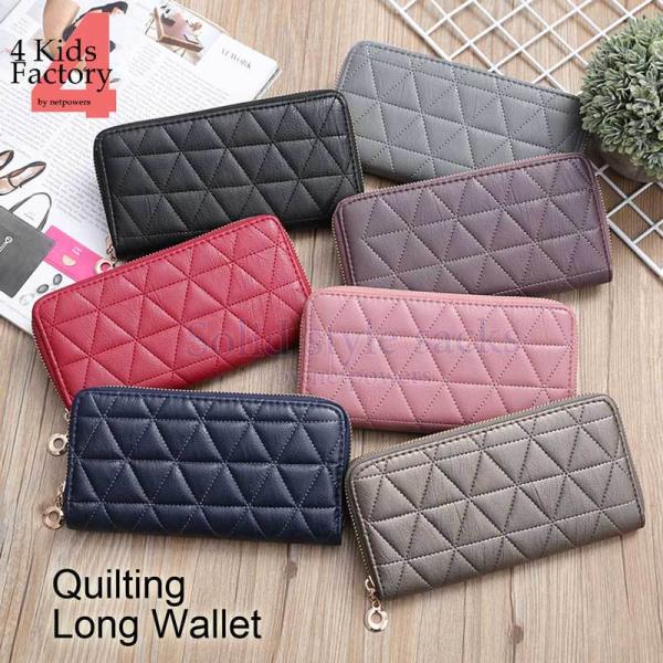 長財布 レディース キルティング ラウンドファスナー チャーム付き 長札 財布 マルチケース 多機能...