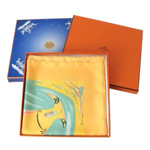 HERMES（エルメス） スカーフ カレ ウォッシュ 90 石とクリスタル