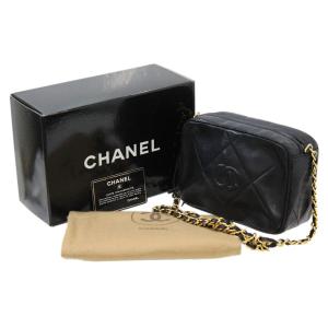 シャネル CHANEL マトラッセカメラバッグ AS0137 ブラック/ゴールド金具 カーフ レディース ショルダーバッグ シャネル CHANEL マトラッセカメラバッグ AS0137 ブラック/ゴールド