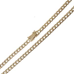 喜平アンクレット 6面シングル K18 18金 YG イエローゴールド 長さ約23.5(cm) 重量約12.9g NT 磨き仕上げ品 ABランク