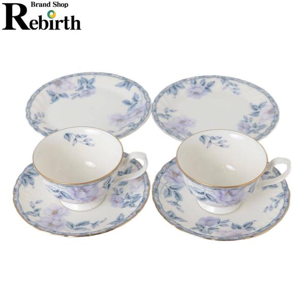 HOYA China / 保谷チャイナ カップ&amp;ソーサー プレート ペアセット 2客セット New ...