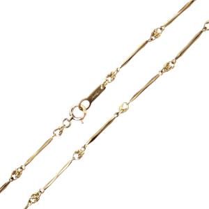 喜平ネックレス 2面シングル チェーンネックレス K18 18金 YG イエロー  