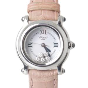 ジャンク ショパール Chopard 20/4305 ハッピーダイヤモンド K18YG 5P ラグダイヤ クォーツ レディース 内箱・保証書付き_771181 Chopard（ショパール） ジャンク Chopard 20/4305 ハッピー