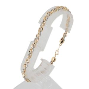 シリンダー カットボール 3連編み込み ブレス...の詳細画像1