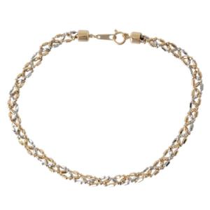 シリンダー カットボール 3連編み込み ブレス...の詳細画像2