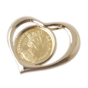 マン島キャットコイン ペンダントトップ 1/5oz K24×K18 マン島キャット