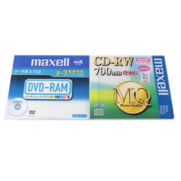 maxell マクセル DVD-RAM データ用4.7GB 2-3倍速対応 CD-RW 700MB ...