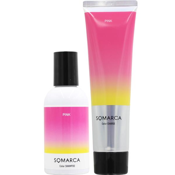 ホーユー ソマルカ カラーシャンプー＆カラーチャージ セット （ピンク） / 150mL+130g
