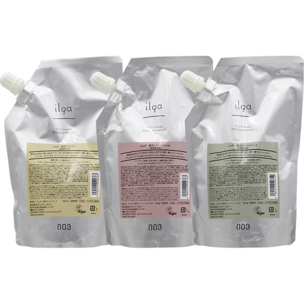 ナンバースリー イルガ 薬用シャンプー＆トリートメント 選べる 詰め替え用セット / 500mLリフ...