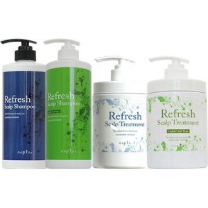 ナプラ リフレッシュスキャルプ シャンプー＆トリートメント ボトルサイズ 2点セット / 650mL...