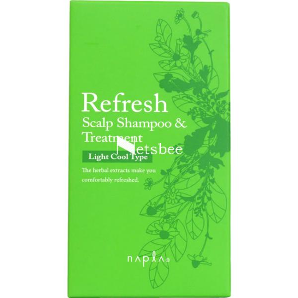 ナプラ リフレッシュスキャルプ ミニセット シャンプー＆ヘアトリートメント ＜ライトクールタイプ＞ ...