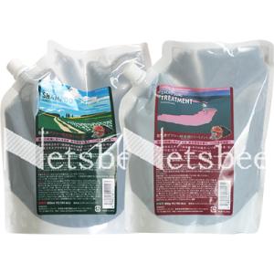 【送料無料】 サニープレイス ザクロー 精炭酸 シャンプー＆トリートメント 詰め替えセット / 80...