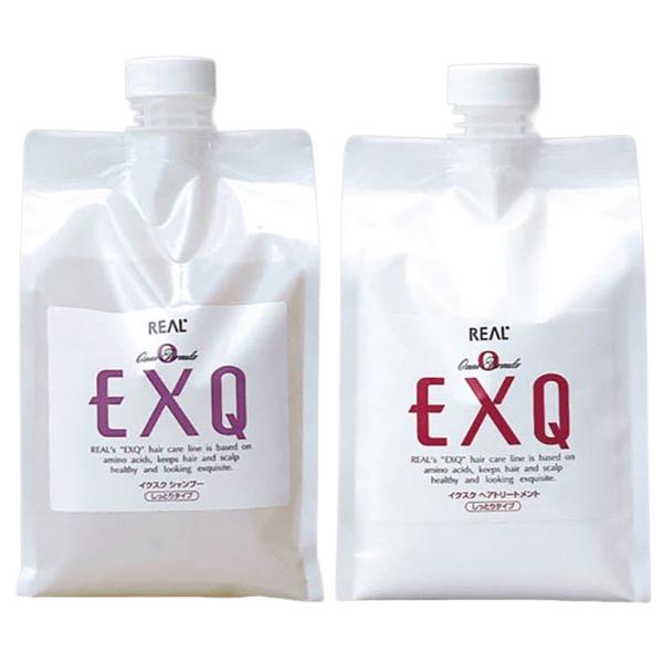 リアル EXQ イクスク シャンプー ＆ トリートメントしっとり 詰め替え用セット 1000mL+1...