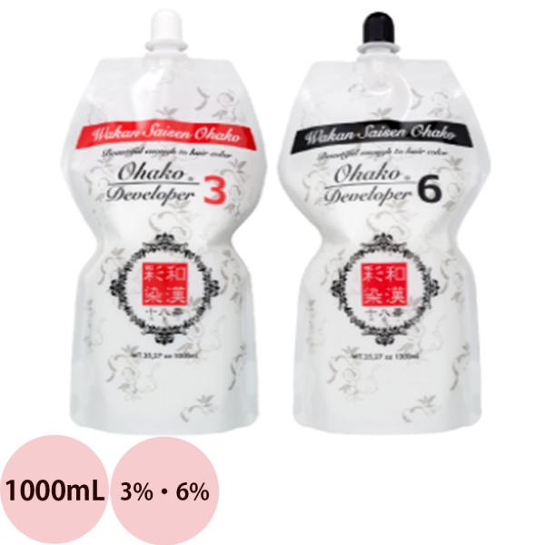 グランデックス 和漢彩染 十八番 デベロッパー / 1000mL 【 ヘアカラー オキシ（過酸化水素...