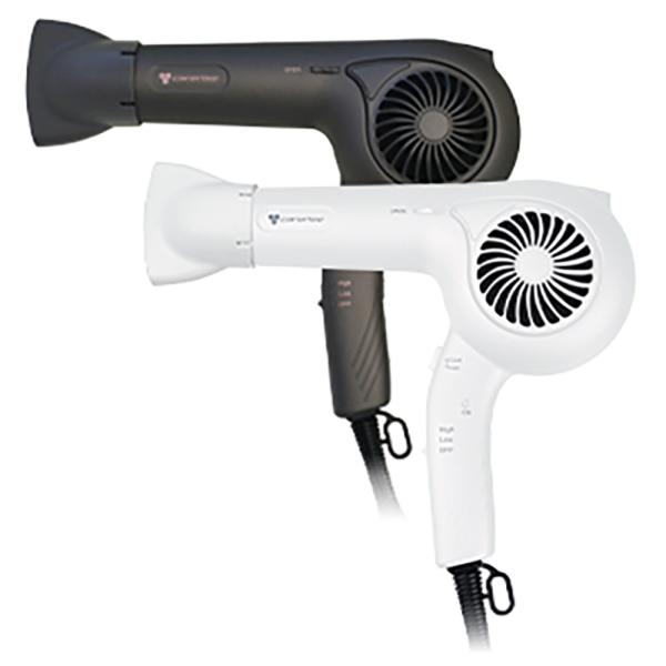 ケアライズ ヘアドライヤー TF-1208 マットグレー／ホワイト 電磁波低減 プラスマイナスイオン...