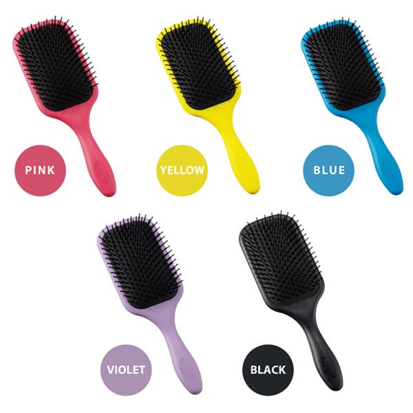 デンマンブラシ D83 パドルブラシ （ピンク・イエロー・ブルー・バイオレット・ブラック） 頭皮 地...
