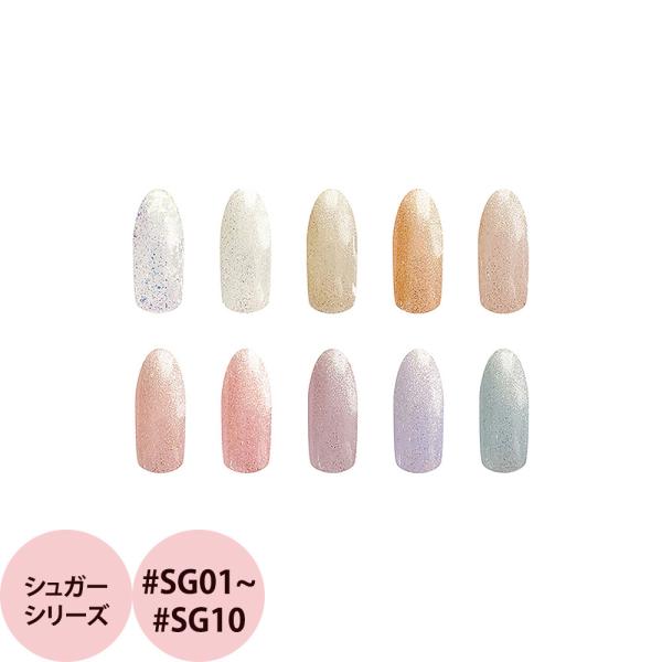リリージェル カラージェル シュガーシリーズ（全10色） 3g カラージェル 爪 グリッター ネイリ...