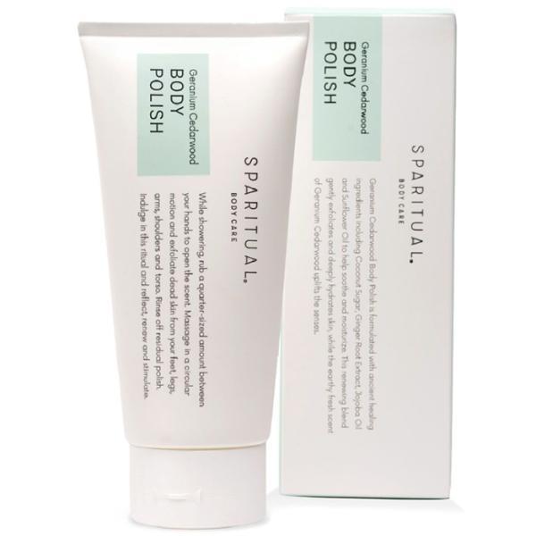 SPARITUAL スパリチュアル ゼラニウムシダーウッド ボディポリッシュ / 177mL