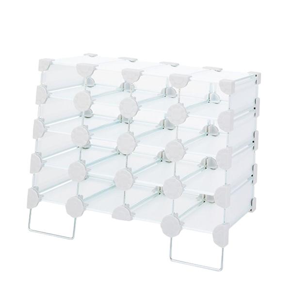 西村製作所 ヘアカラーラック CH-16 クリアホワイト サロン業務用 サロンツール 美容院 理容室